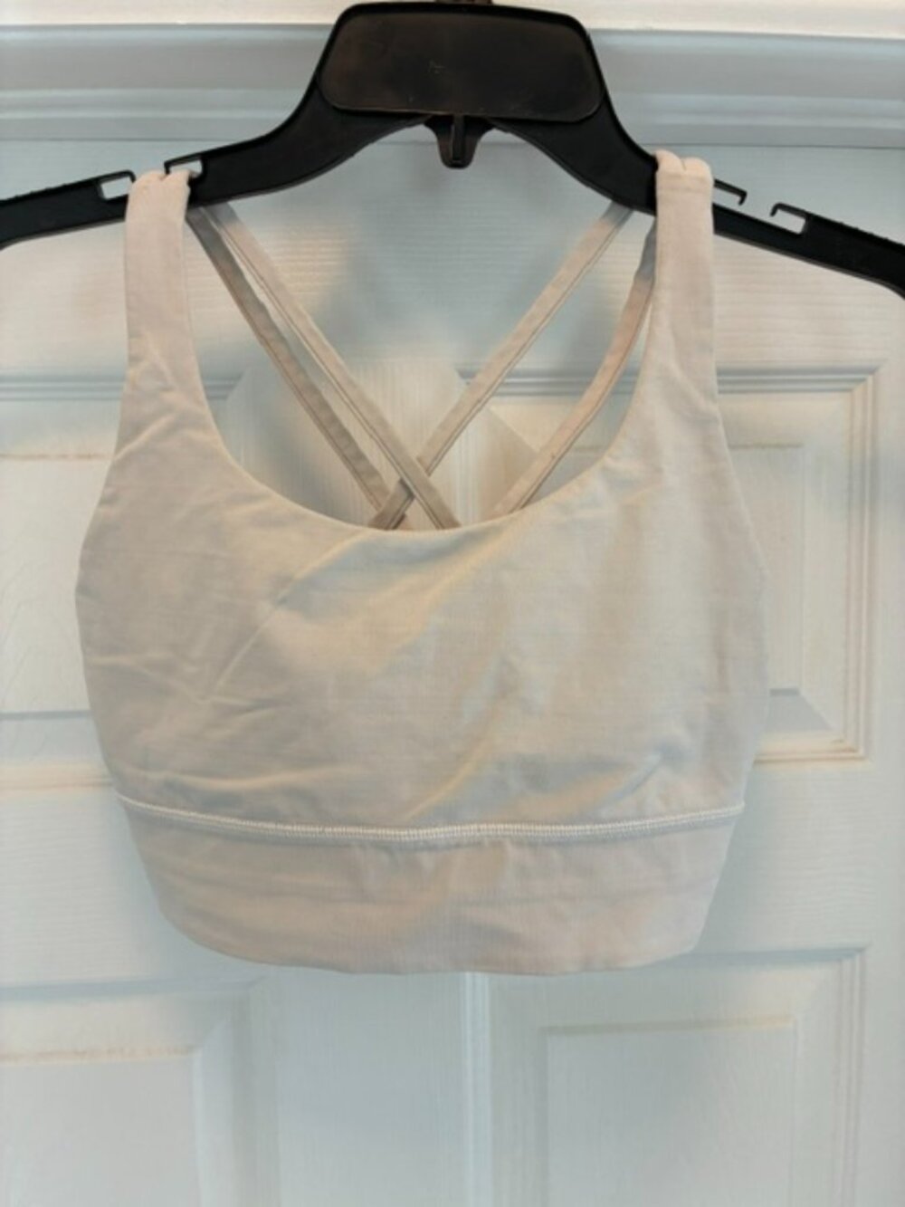 Lululemon White energy Sports Bra